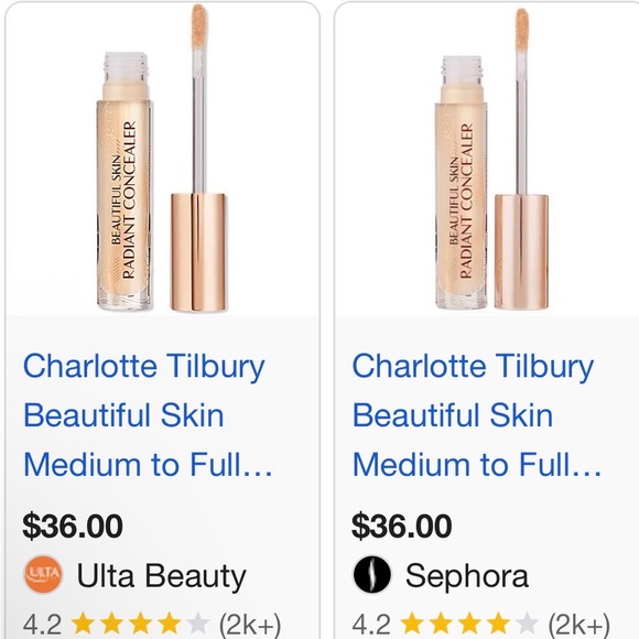 Charlotte Tilbury Beautiful Skin Radiant Concealer (Multiple Shades) PICK ONE - Picture 3 of 4